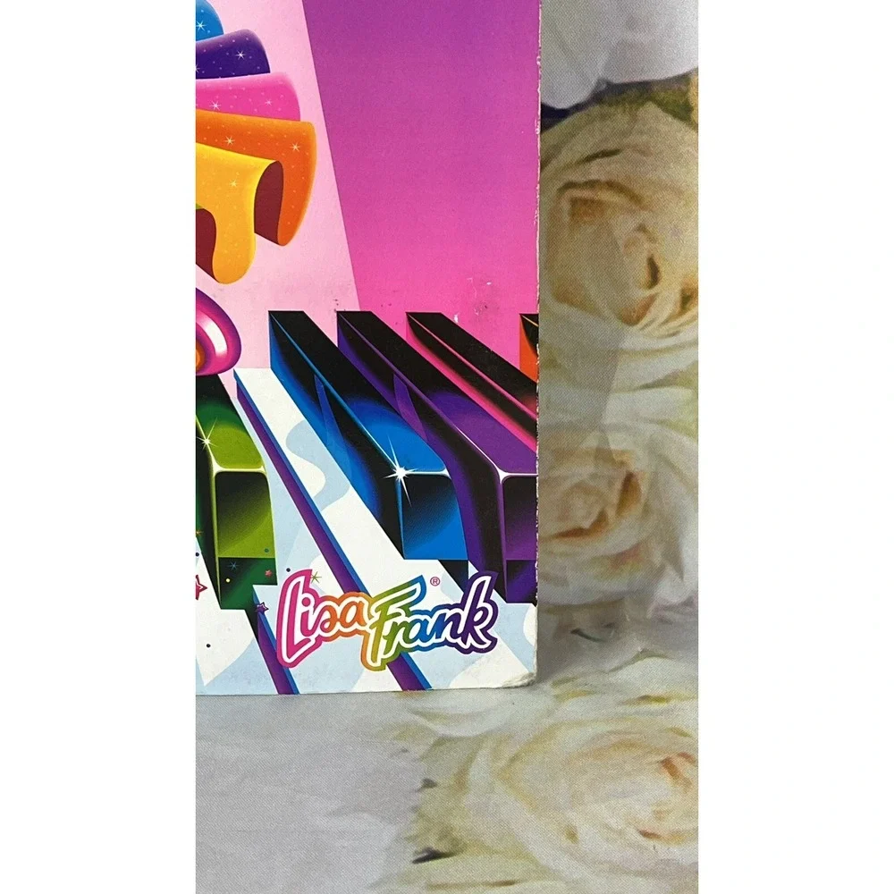 Lisa Frank Folder Ballerina Bear for Three 3 Ring Binder 90s Piano Vintage